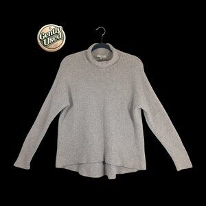 Madewell 1937 Women’s Sweater M Beige Alpaca Merino Wool Knit Turtleneck